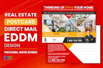 design postcard, eddm postcard, direct mail postcard or real estate postcard