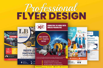 design creative business and corporate flyer