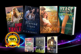 design book cover, ebook cover, kindle kdp cover or createspace book cover art