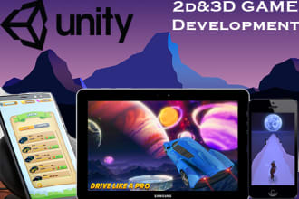 develop and customize unity 3d and 2d games