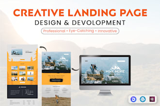 design and develop wordpress landing page
