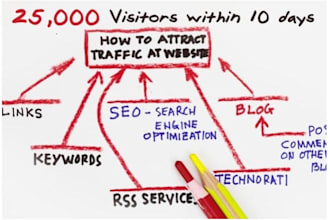 attract 25k organic visitors to your website