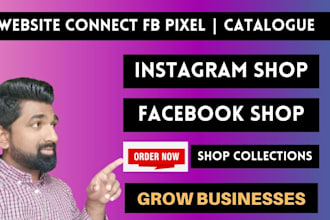 set up professional instagram shop, facebook shop