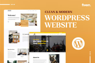 create a clean and modern wordpress website design