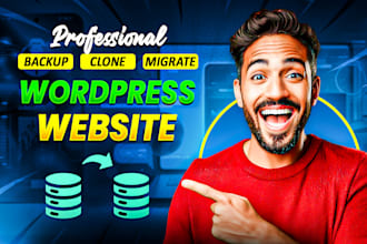 backup, migrate, transfer wordpress website in 6 hours