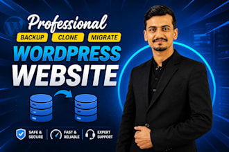 backup, migrate and transfer wordpress website