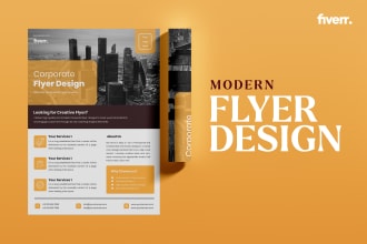do a modern flyer design