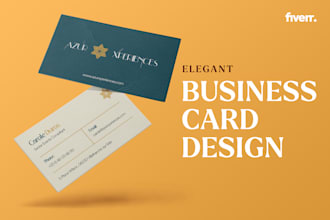 design elegant business card for you