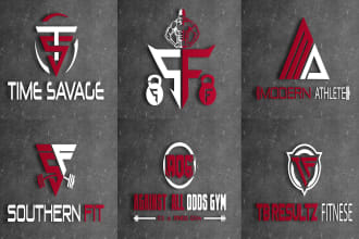 design sports gym and fitness logo in 12hr