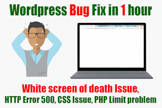 fix wordpress white screen error, white blank page issue, wsod issue asap