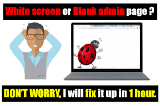fix wordpress white screen error, white blank page issue, wsod issue asap