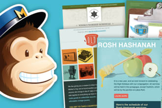 design responsive editable mailchimp template