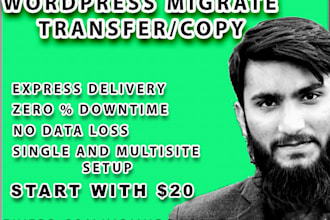 do website backup, cloning and migration in 24h