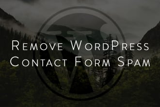 add spam protection to wordpress contact form quickly