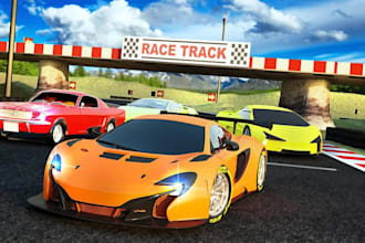 make 3d car racing  game on unity