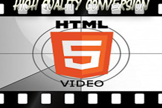 convert your video of any format to HTML5 formats