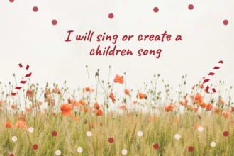 sing or create your song for children