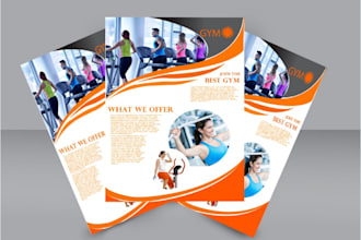 design elegant flyer  brochure and posters