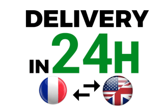 provide perfect english to french or french to english manual translations