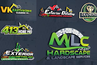 design a professional lawn care brand logo for your business