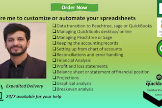 manage your quickbooks, peachtree and excel bookkeeping