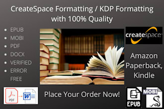do kindle formatting, paperback ebook formatting