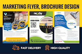 do flyer, brochure, booklet with pdf for online marketing