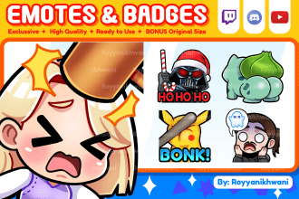 create custom kick, youtube, twitch emotes, discord emoji, and sub badges