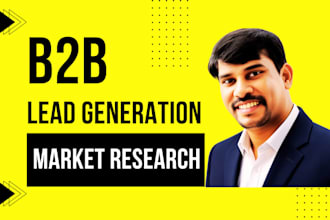 do b2b lead generation and market research