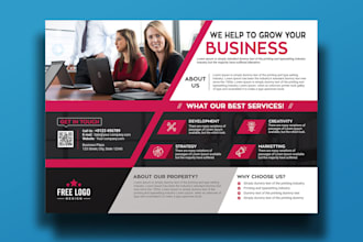 do corporate, business flyer in very short time