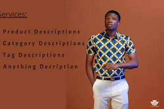 write catchy product descriptions in few hours