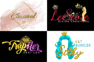 do beautiful watercolor or feminine logo