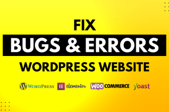 fix wordpress errors, bugs and issues