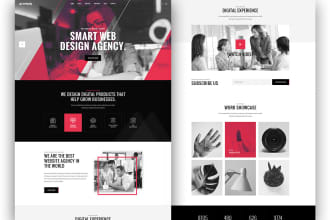 build professional responsive website with python django or react