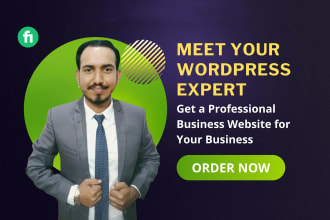 build a professional business website in wordpress