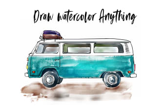 draw artistic hand made the traditional  illustration