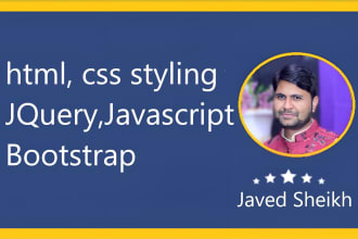 fix, help, debug, html css, jquery,bootstrap issues, errors