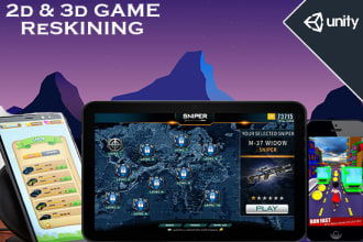 reskin and publish any unity game