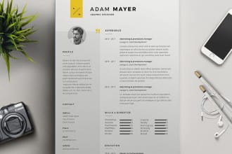 design a graphic  resume CV to stand out from competitors