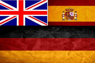 translate 2000 words english or german to spanish
