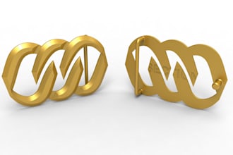 do 3d cad modeling, stl file of belt buckle using solidworks