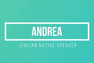 proofread and edit italian translations