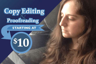 provide quality copy editing and proofreading skills