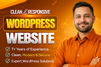 design and develop wordpress website
