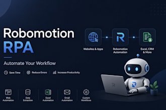 build rpa automation and robomotion workflows