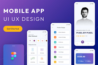 create mobile app UI UX design in figma