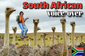 be the south african english voice of your video