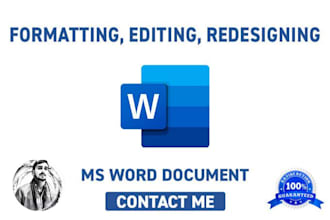 edit, format and design your word document professionally