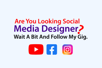 design youtube thumbnail, facebook cover, banner, ads