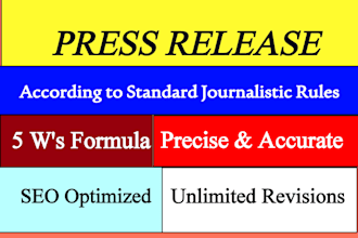 be press release writer doing press release writing for you